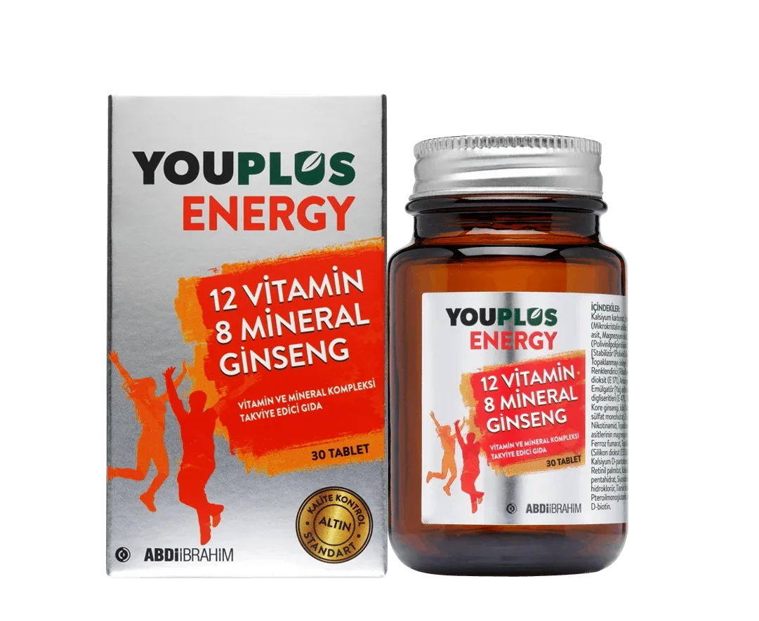 Youplus Energy Vitamin ve Mineral Kompleksi 30 Tablet